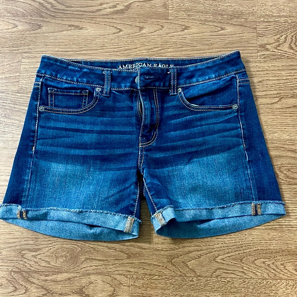 American Eagle Denim Midi Shorts